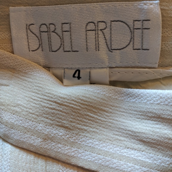 Cream & White Isabel Ardee Pants - Size 4 (EUC) - Picture 3 of 5